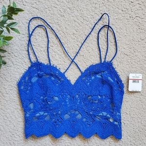 Free People Blue Ilektra Bralette - XS